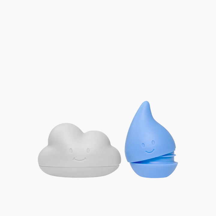 Ubbi Cloud And Droplet Bath Toys Cloudy Blue
