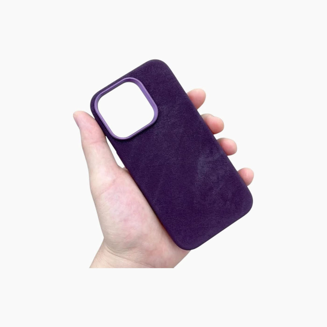Catchy Jo iPhone Magnetic Fiber Leather Phone Case