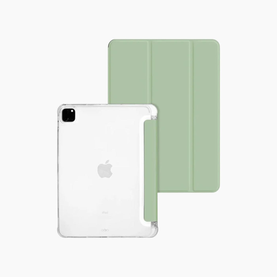 Catchy Jo Leather Shockproof Transparent iPad Case