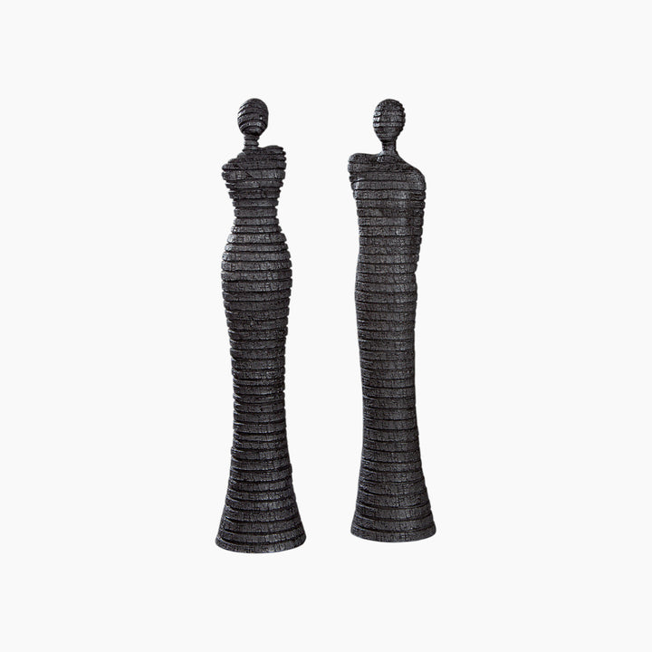 Woman Man Sculpture, assorted design, synthetic resin