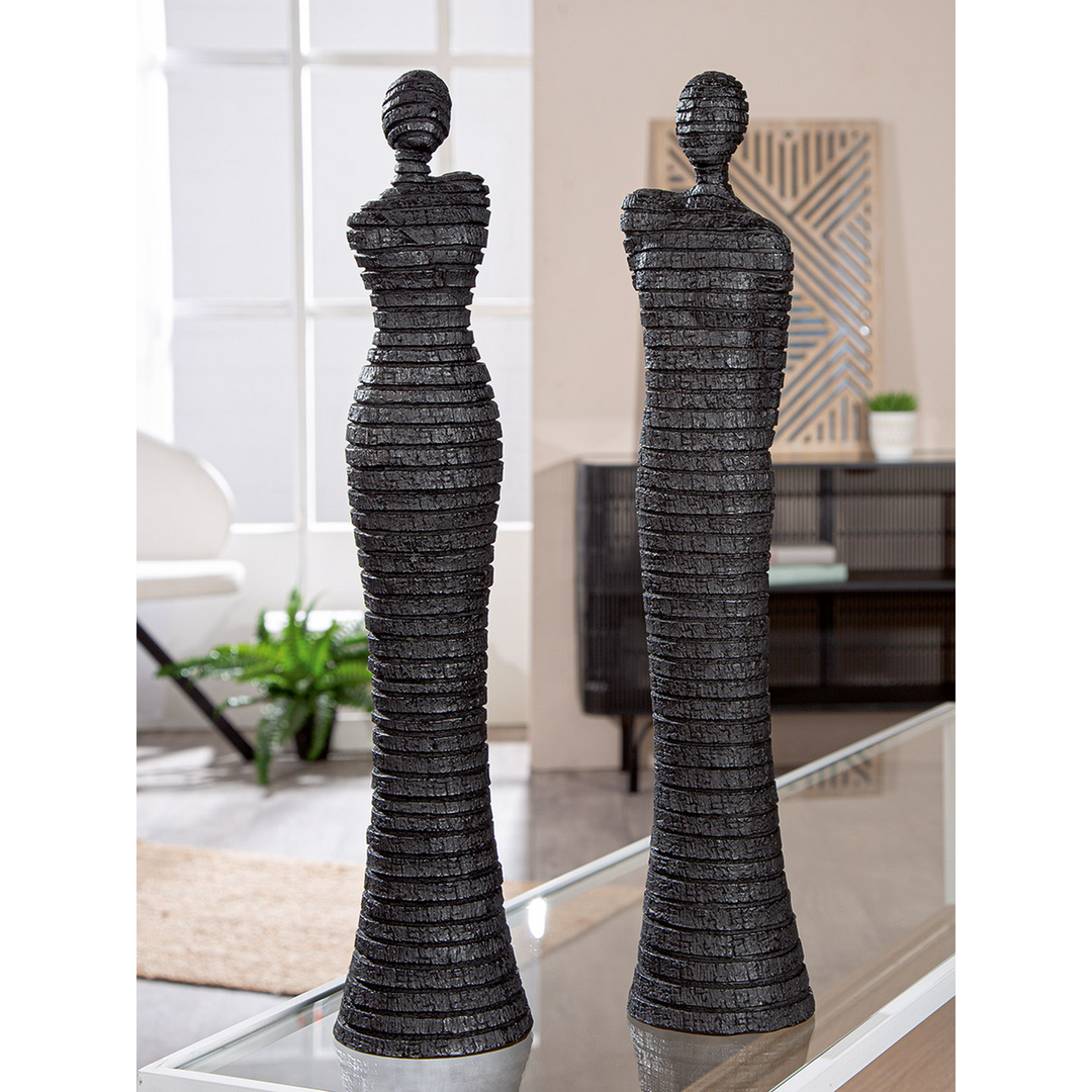 Woman Man Sculpture, assorted design, synthetic resin