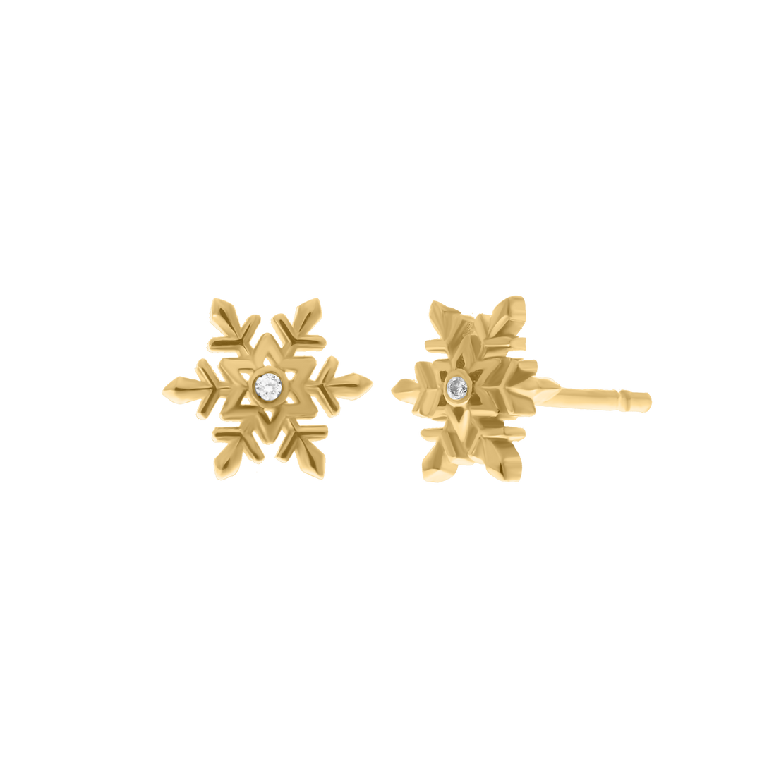 Snowflake Diamond Earrings
