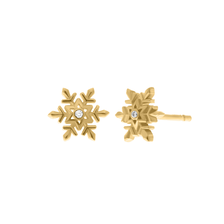 Snowflake Diamond Earrings
