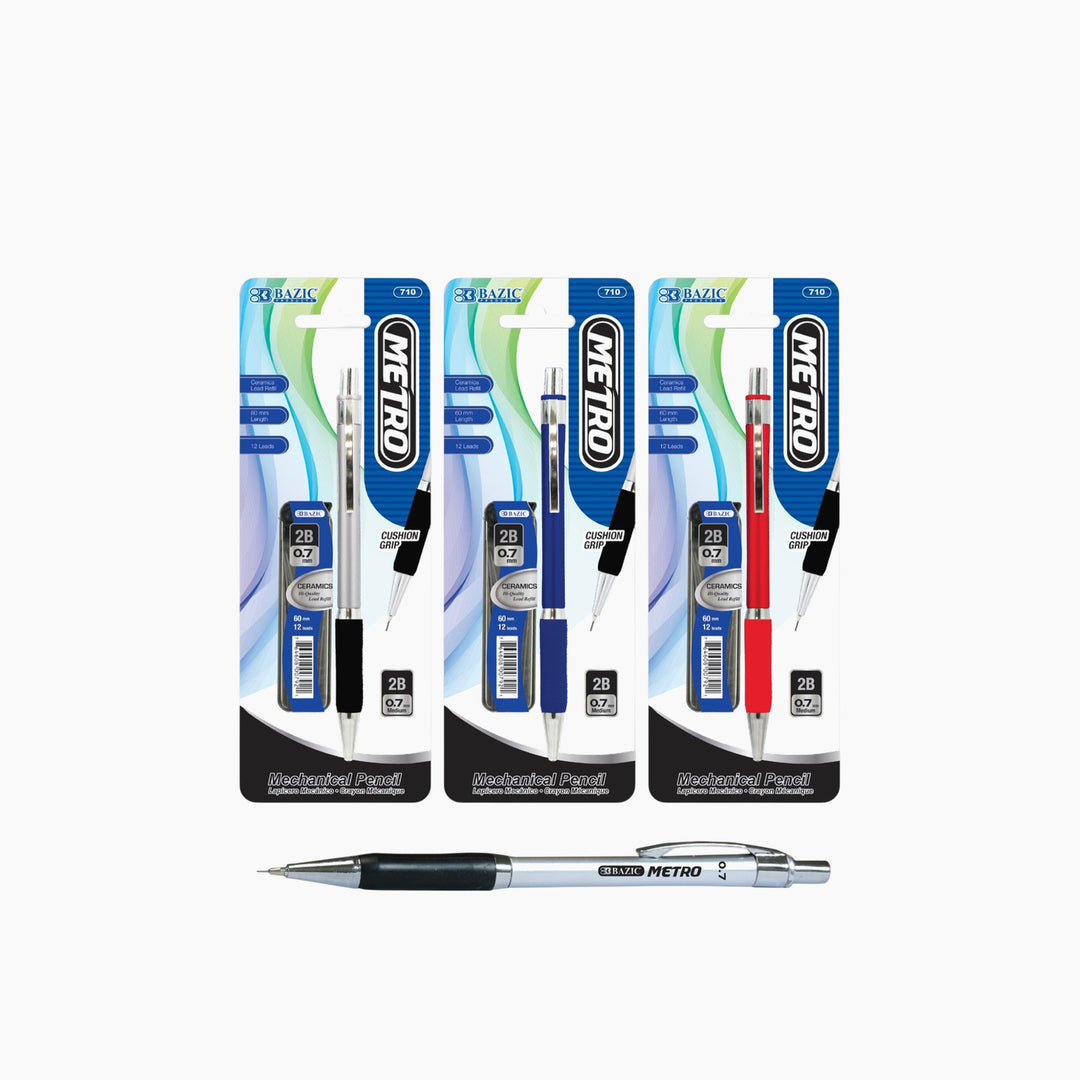 Bazic Metro 0.7mm Mechanical Pencil With Ceramic High-Quality Lead