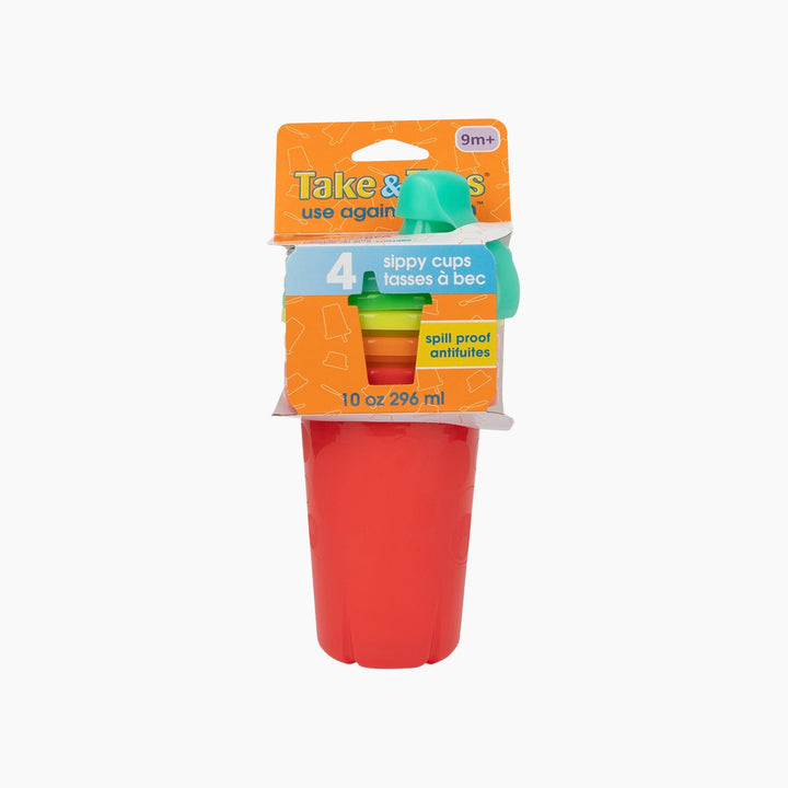 The First Years Take &amp; Toss 10Oz Sippy Cups 4 Pk