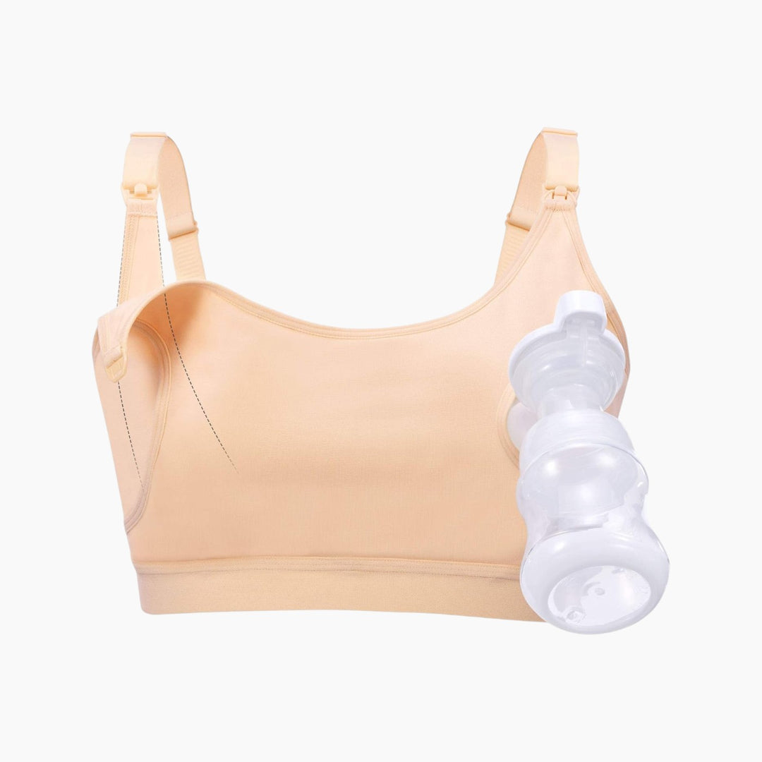 Momcozy Adjustable Nursing Bra Beige