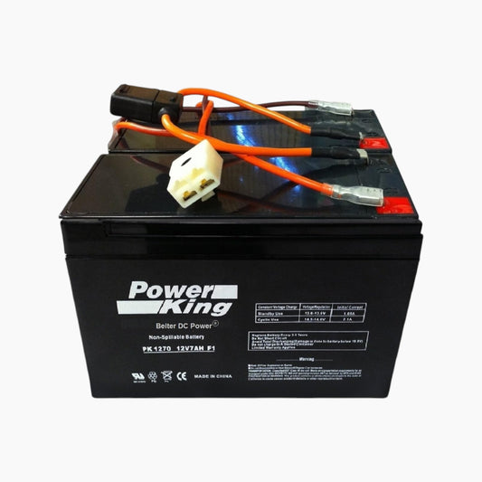 Razor MX350/MX400 Battery w/Fuse (2 12V/7AH Single Connector)