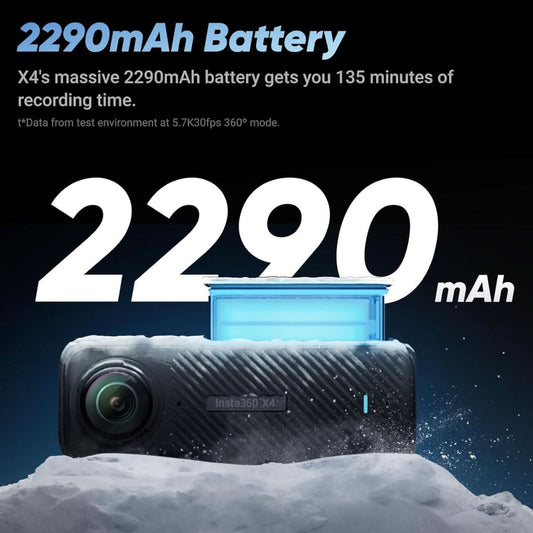 مجموعة Insta360 X4 - كاميرا أكشن 8K 360 للمغامرات