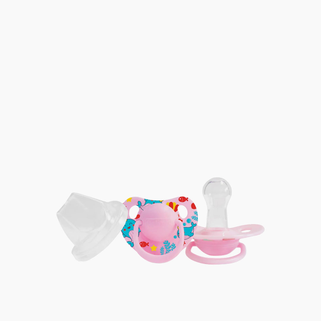 Optimal Round Silicone Nipple Pacifier 6M+ Assorted