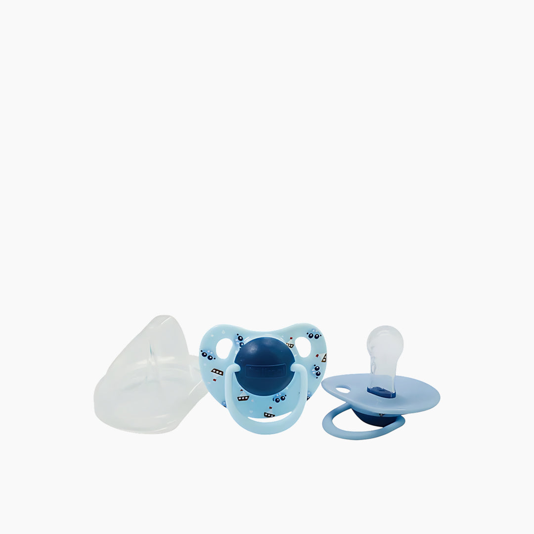 Optimal Round Silicone Nipple Pacifier 6M+ Assorted