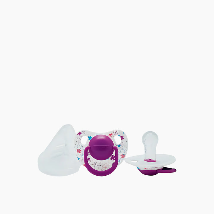 Optimal Round Silicone Nipple Pacifier 6M+ Assorted