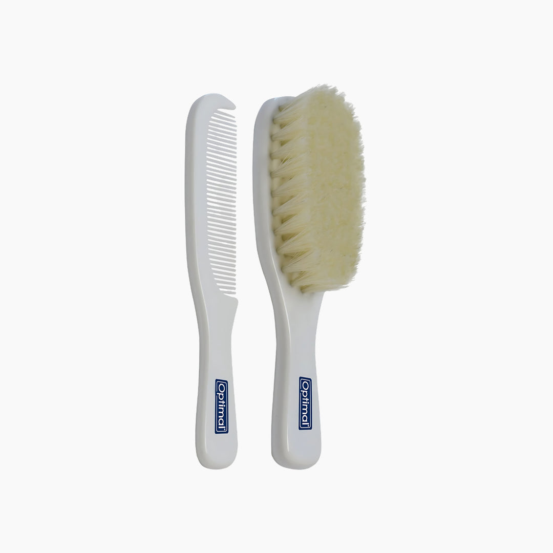 Optimal Baby Hair Brush &amp; Comb Set Assorted
