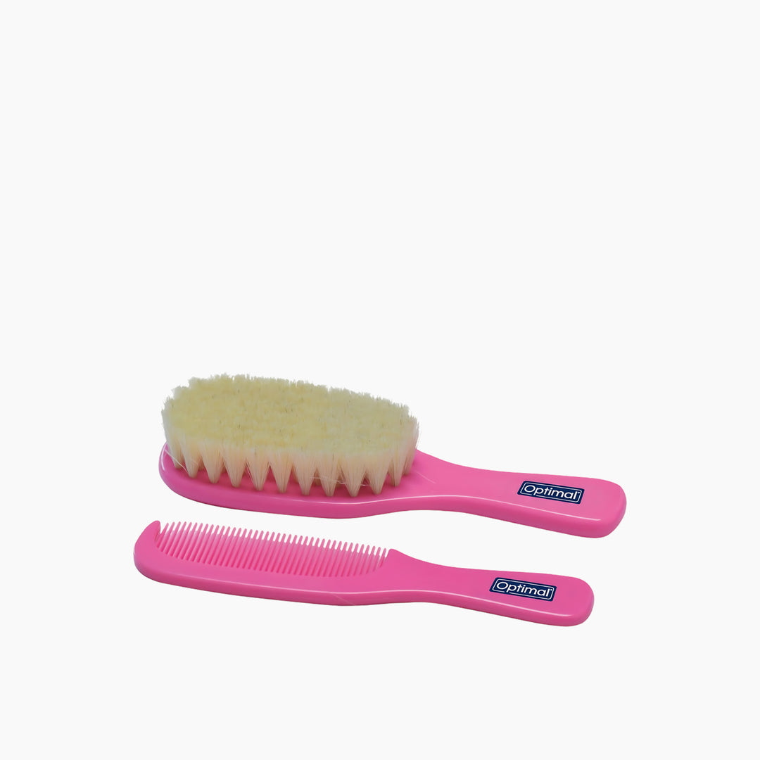 Optimal Baby Hair Brush &amp; Comb Set Assorted