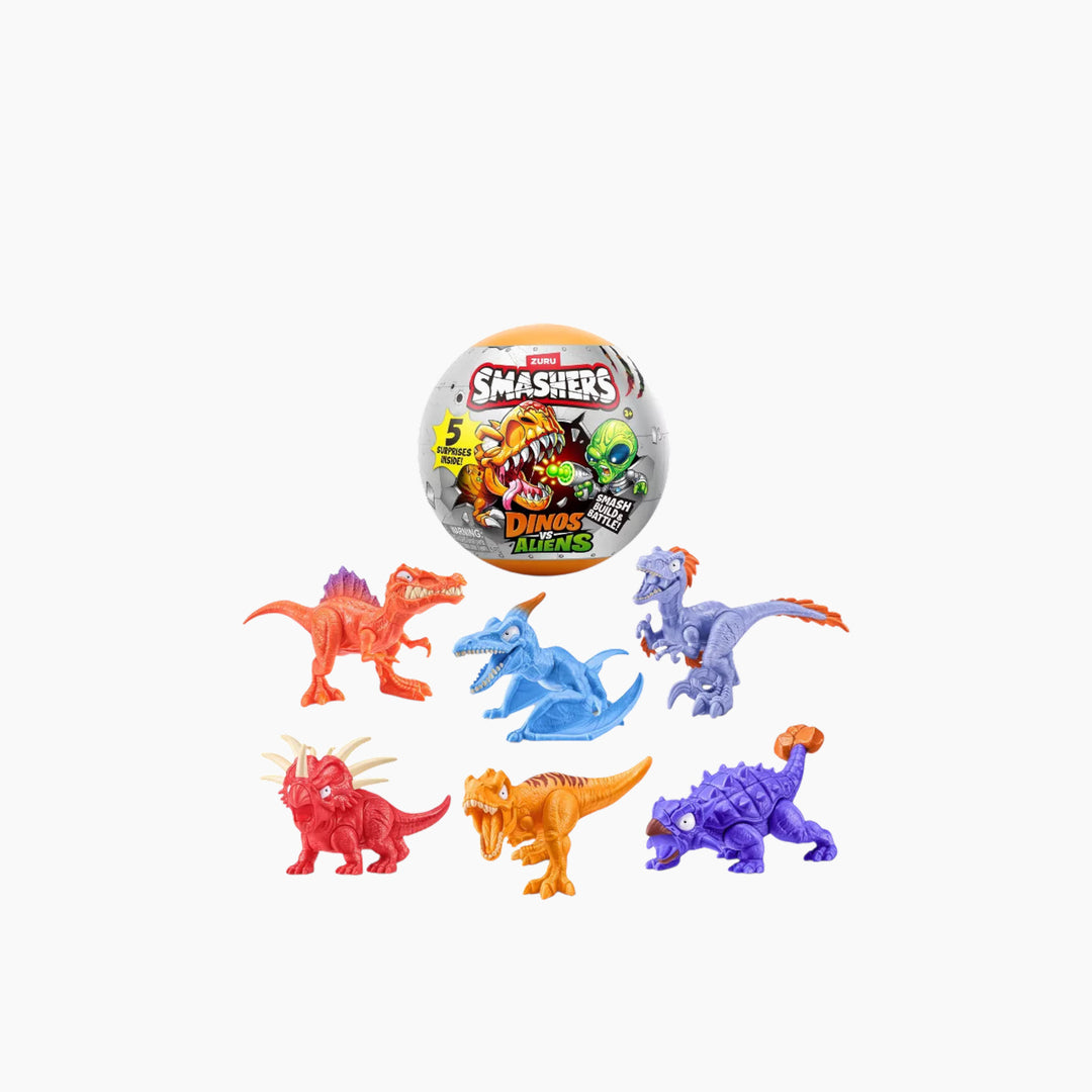 Zuru Smashers Dinos Vs Aliens Playset Animal Figure Series 1