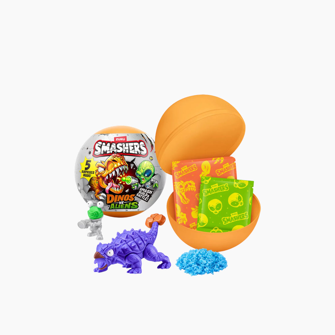 Zuru Smashers Dinos Vs Aliens Playset Animal Figure Series 1