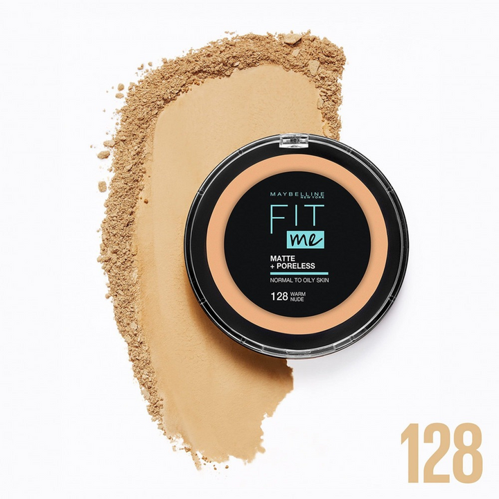 Maybeline M Fit Me M+P P Pow Ap 128 Warm Nude
