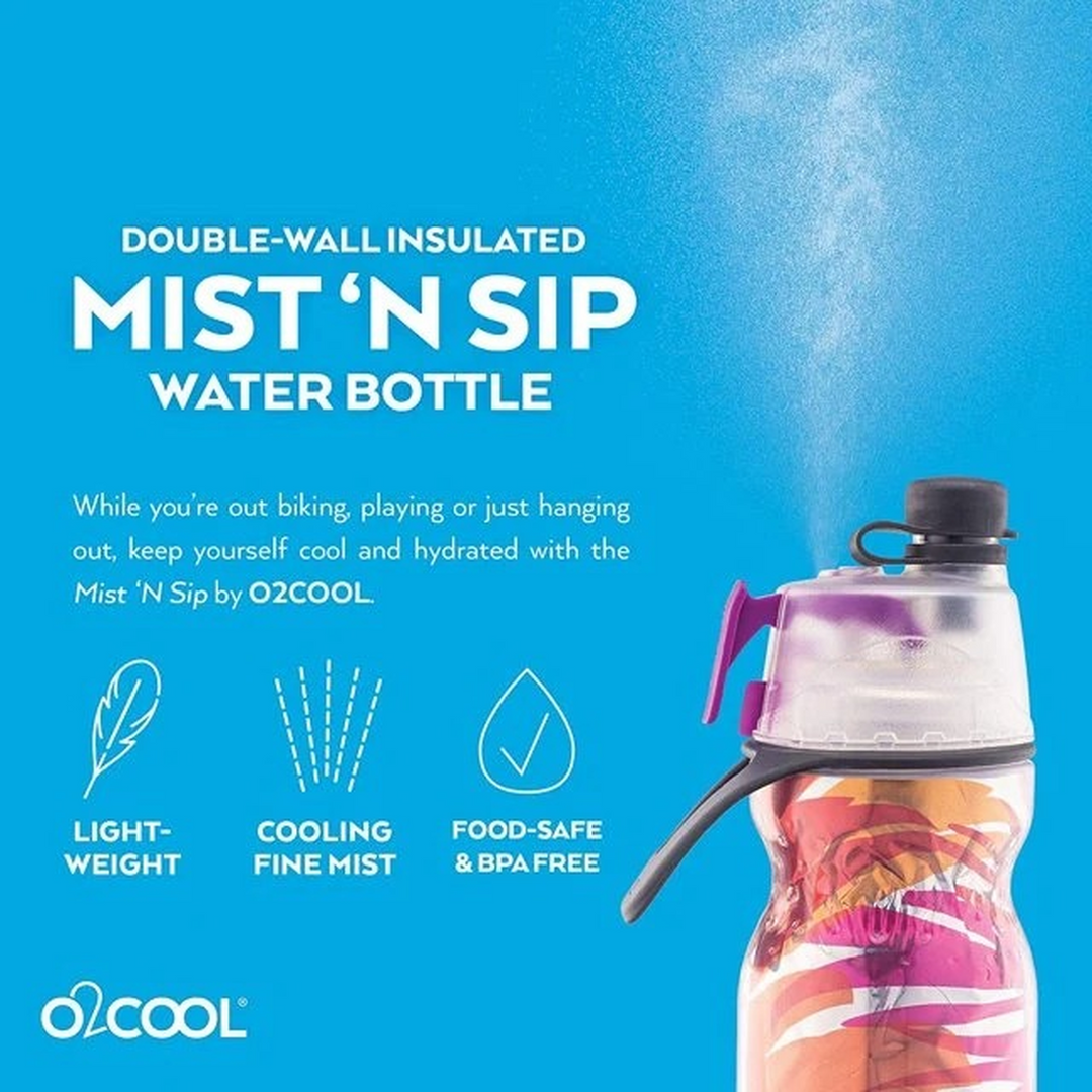 O2Cool Mist N Sip Insulated Water Bottle