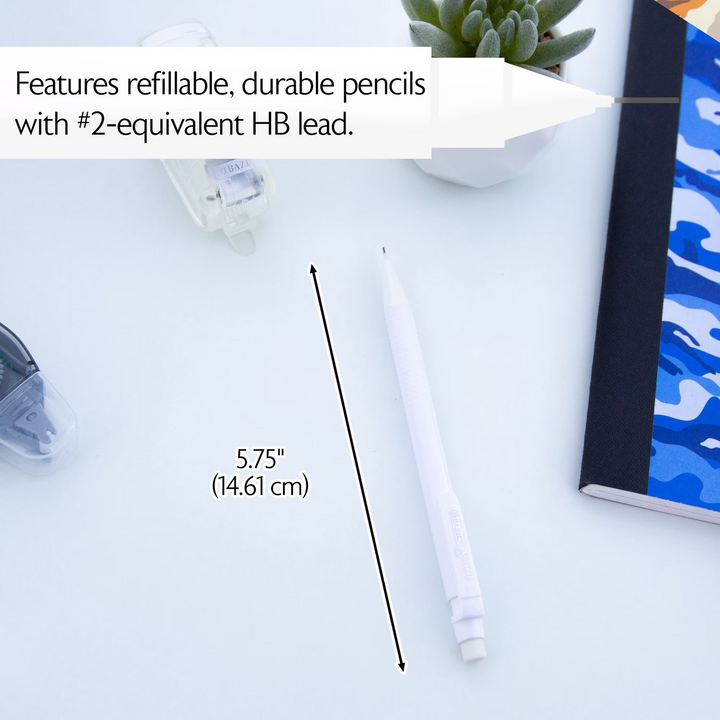 Bazic Saige Chroma 0.7mm Mechanical Pencil 4-Pack