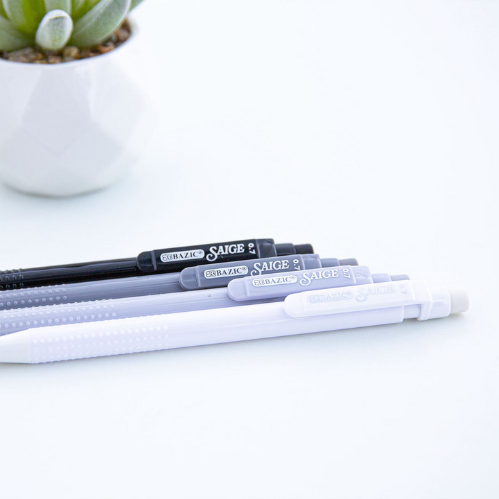 Bazic Saige Chroma 0.7mm Mechanical Pencil 4-Pack