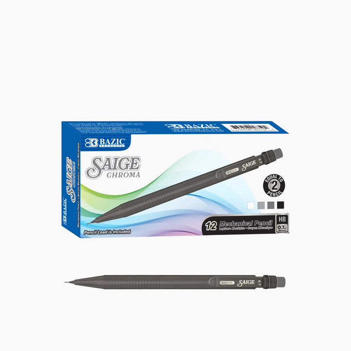 Bazic Saige Chroma 0.7mm Mechanical Pencil 12-Count Box