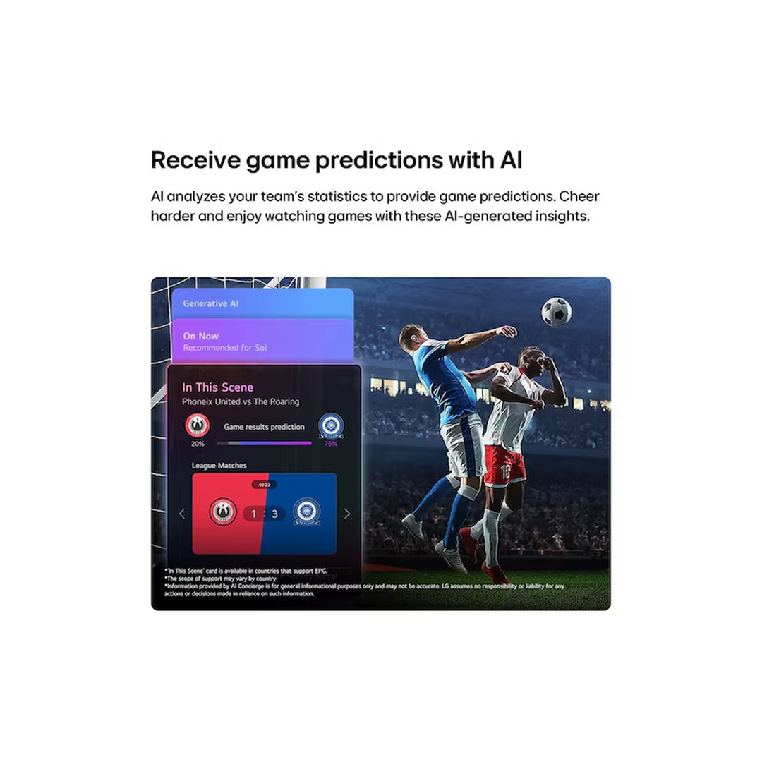 LG 75 inch  NANO 4K UHD AI NU84 Smart TV 2026