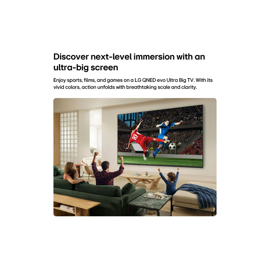 LG 75 inch QNED AI Mini LED QNED70 4K Smart TV 2026
