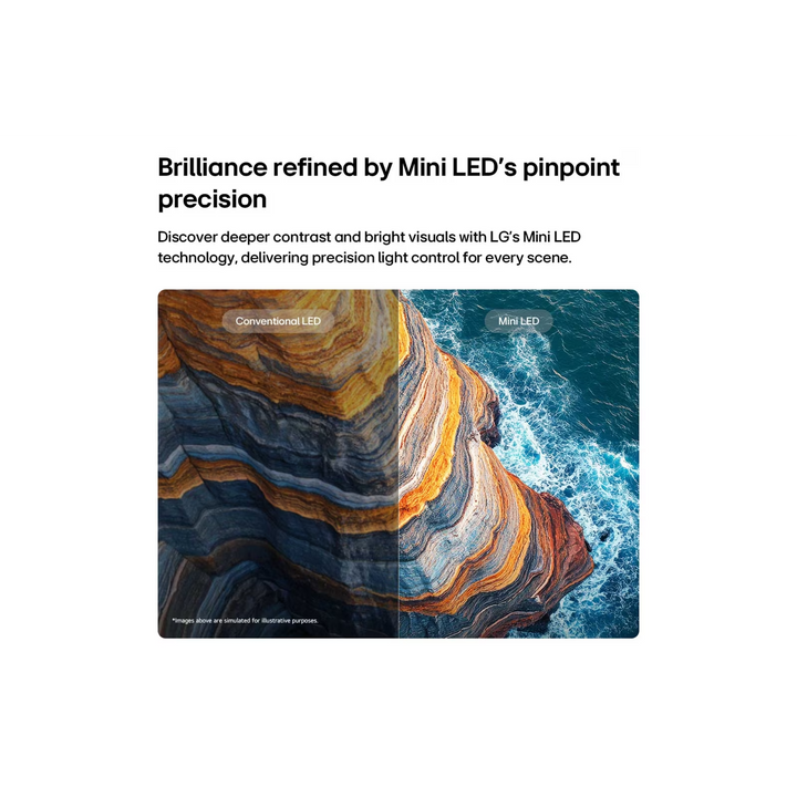 LG 75 inch QNED AI Mini LED QNED70 4K Smart TV 2026