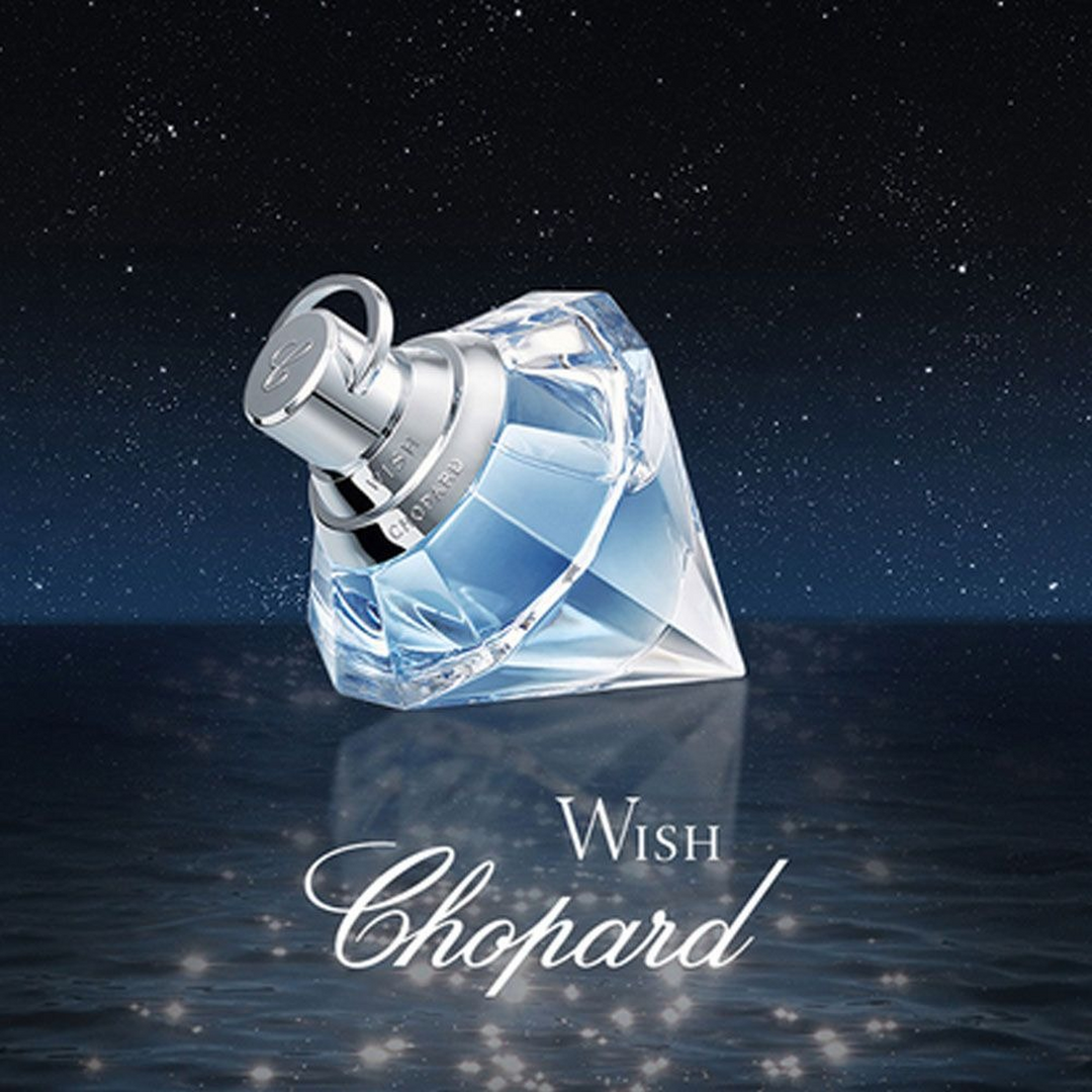 Chopard Wish 75ml diamond-shaped Eau de Parfum bottle