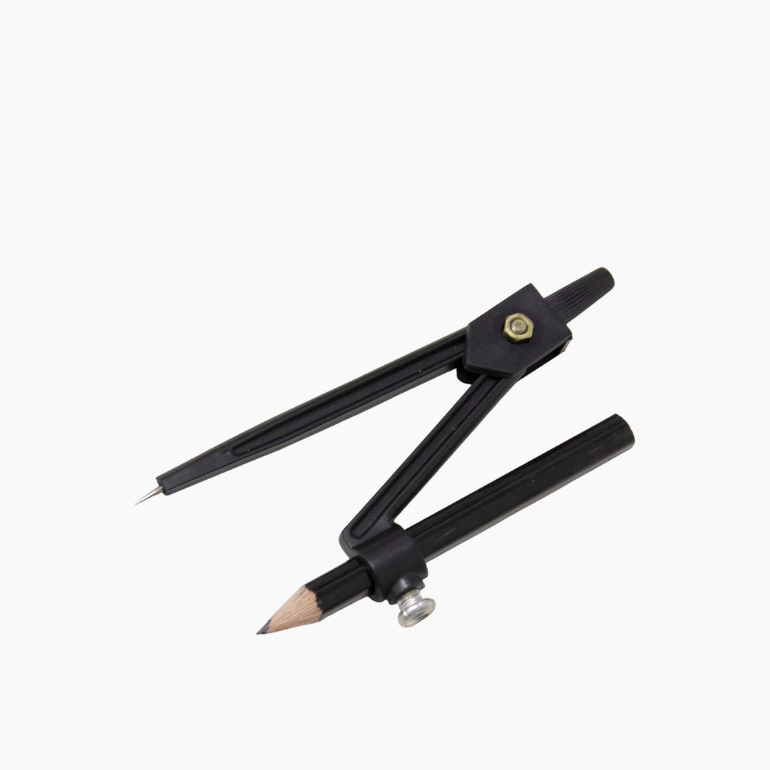 Bazic 4-Piece Geometry Ruler Set with Compass