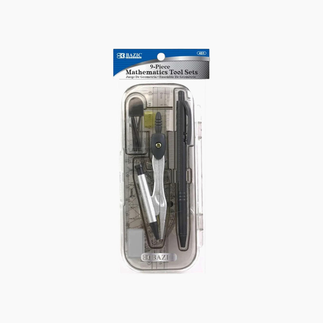 Bazic 9 Pcs. Math Tool Sets