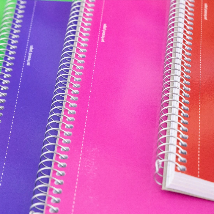 Bazic Wide Ruled 120-Count 9.5" x 5.75" 3-Subject Spiral Notebook
