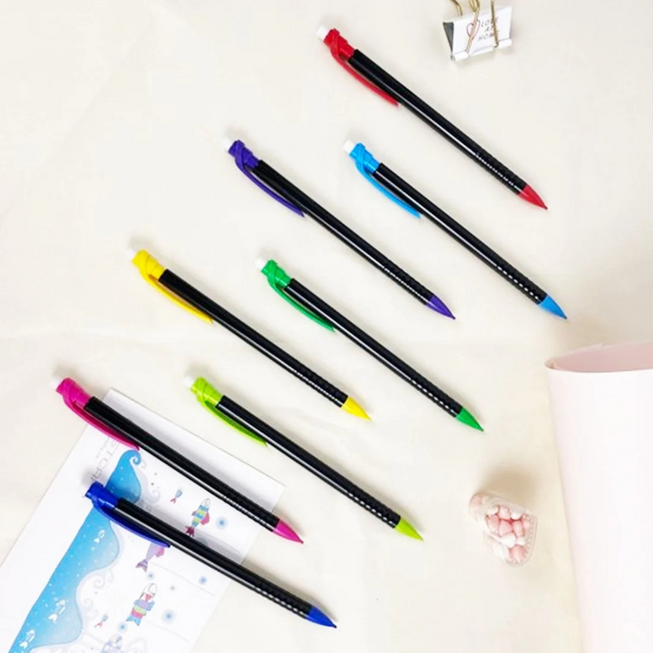 Bazic Electra Noir 0.7mm Mechanical Pencil 8-Pack