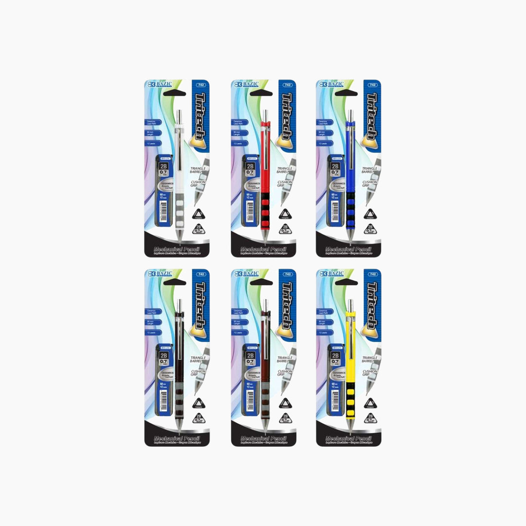 Bazic Tritech 0.7mm Mechanical Pencil With Ceramic High-Quality Lead