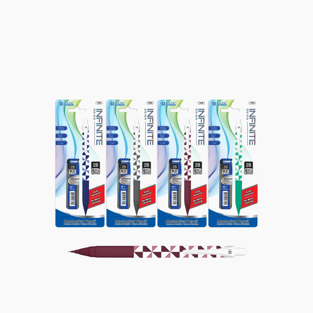 Bazic Infinite Orion 0.7mm Auto Lead Advance Mechanical Pencil With Ceramic High-Quality Lead