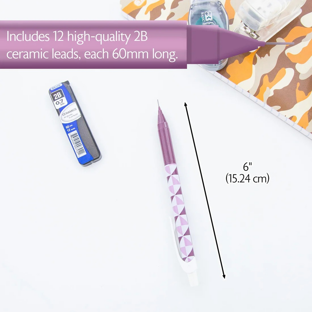 Bazic Infinite Orion 0.7mm Auto Lead Advance Mechanical Pencil With Ceramic High-Quality Lead