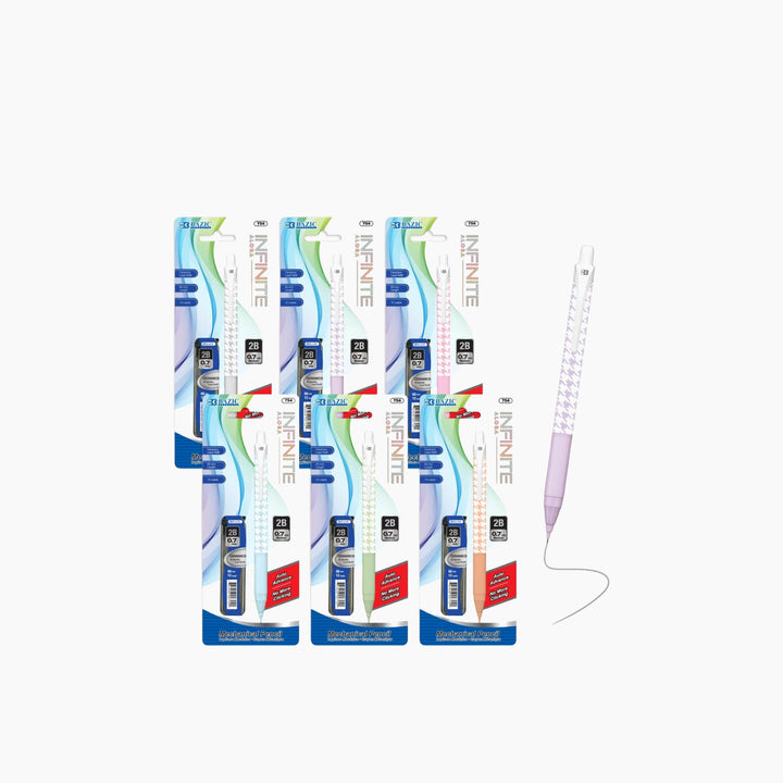 Bazic Infinite Alora 0.7mm Auto Lead Advance Mechanical Pencil With Ceramic High-Quality Lead