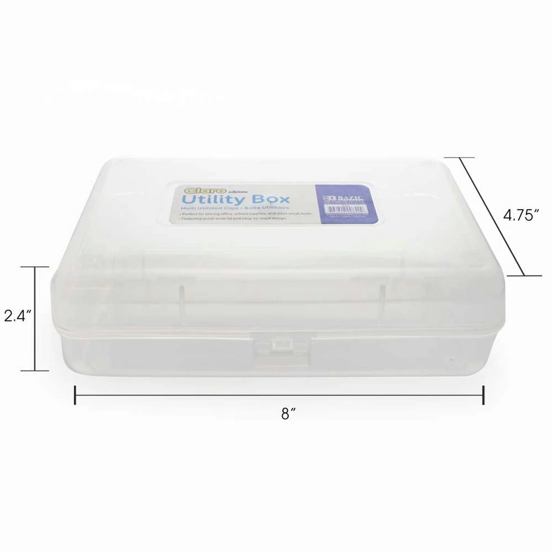 Bazic Clear Multipurpose Utility Box