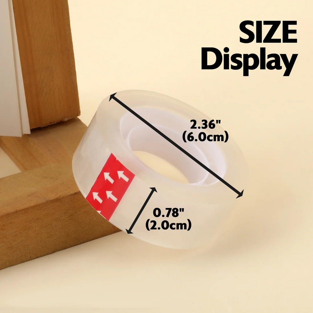 Bazic 3/4" x 1000" Transparent Tape Refill 3-Pack