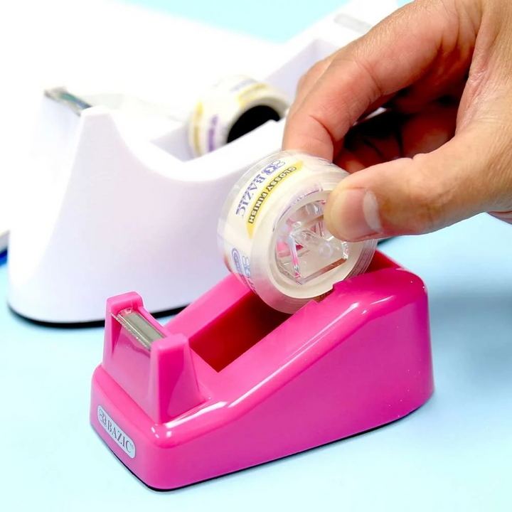 Bazic Mini 1" Core Desktop Tape Dispenser With 3 Tape Refills - 3/4" x 500"