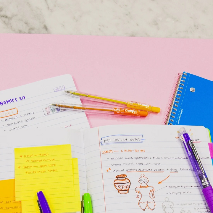 Bazic 10 Color Retractable Pen