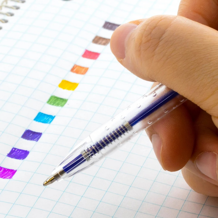 Bazic 10 Color Retractable Pen
