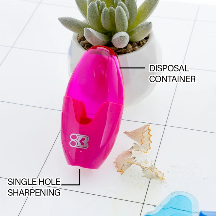 Bazic Noah Sharpener With Receptacle 3-Pack