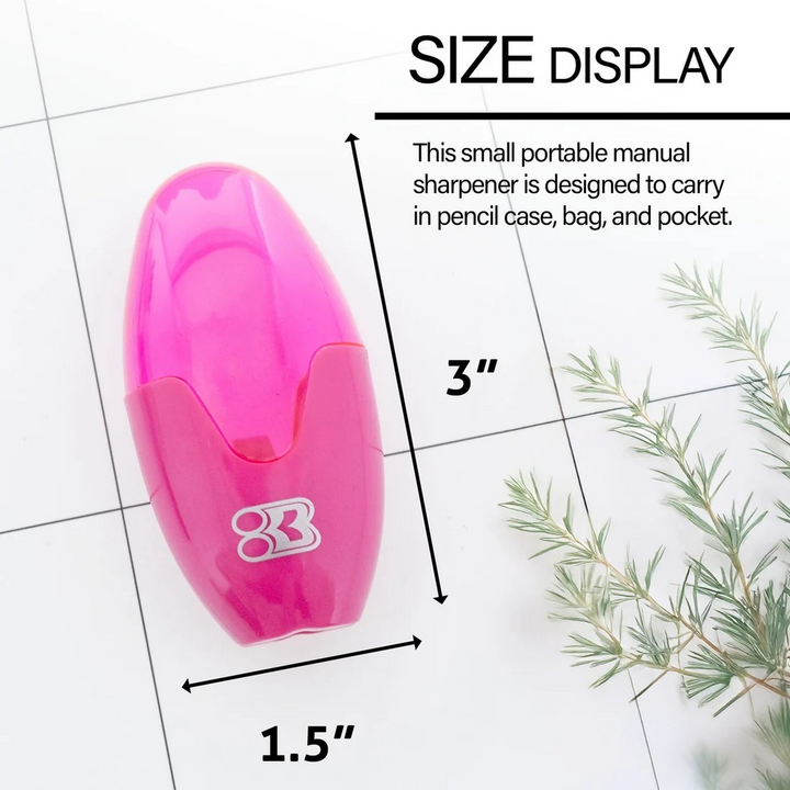 Bazic Noah Sharpener With Receptacle 3-Pack