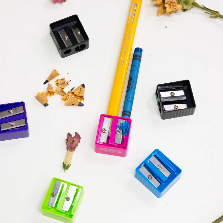Bazic Cora Dual Hole Square Sharpener 6-Pack