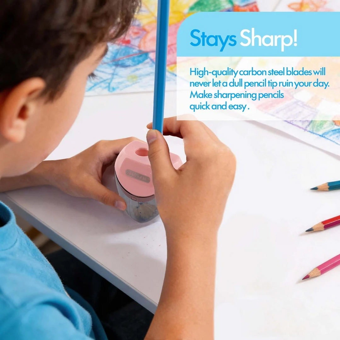 Bazic Kara Dual Hole Sharpener With Triangle Receptacle