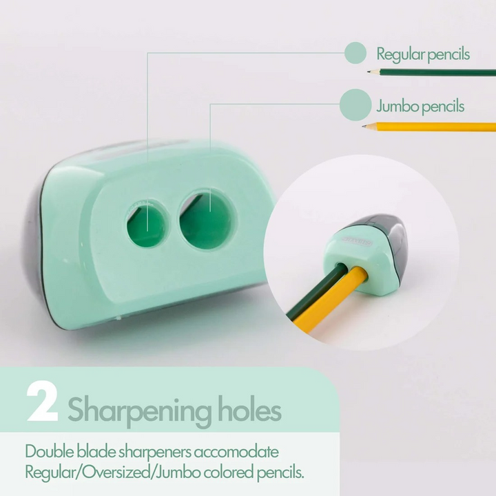 Bazic Kara Dual Hole Sharpener With Triangle Receptacle
