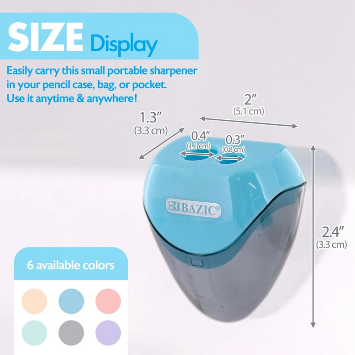 Bazic Kara Dual Hole Sharpener With Triangle Receptacle