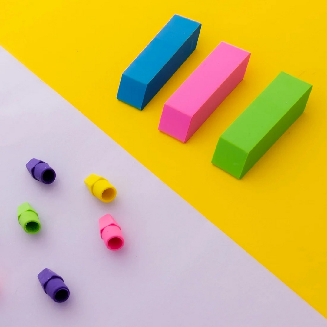 Bazic Neon Eraser Sets 15-Pack