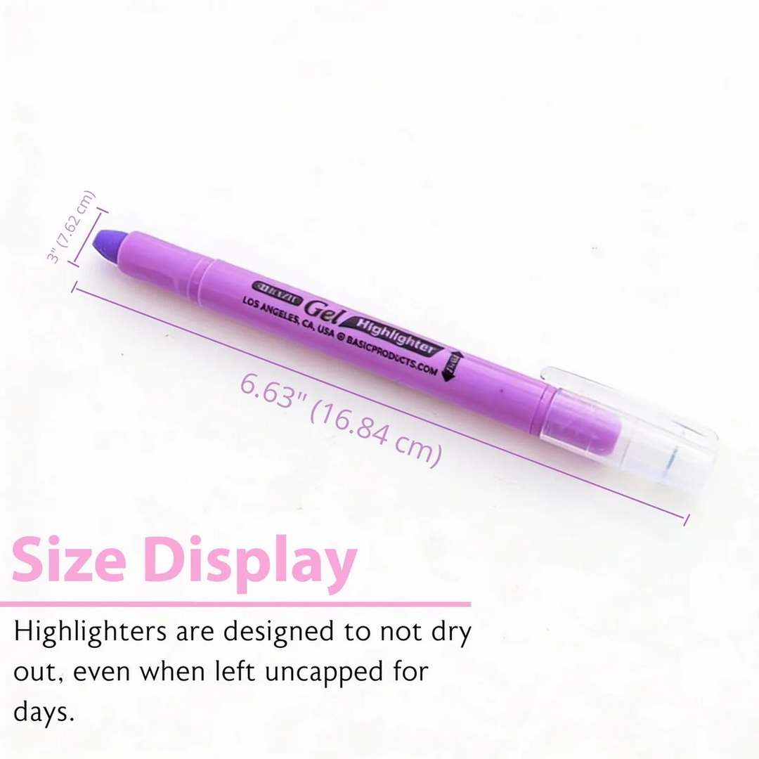 Bazic 5 Pastel Gel Highlighters