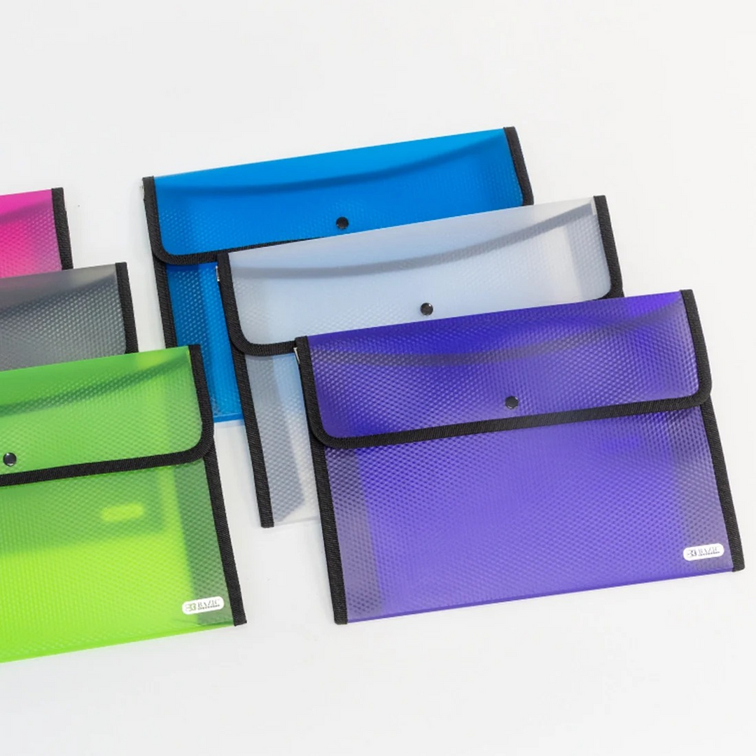 Bazic Square Flap A4/Letter Size Document Holder